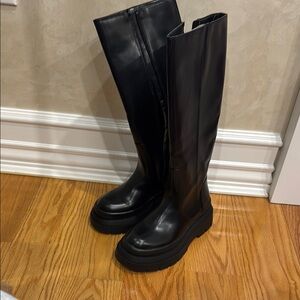 ZARA Chelsea Knee-High Women's Boots